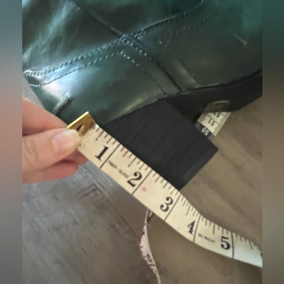 Frye women’s Renee Seam distressed leather tall boots green size 6 - Picture 11 of 14